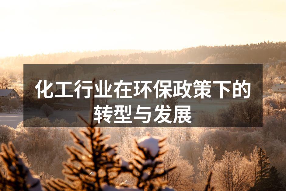 化工行业在环保政策下的转型与发展
